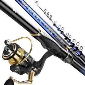 Rock Pole Sea Carbon Super Light Super Hard Long Casting Rod Large Guide Ring Rock Fishing Rod (Option: 5 Style-4.5m single pole)